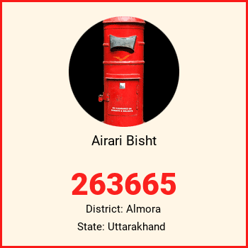 Airari Bisht pin code, district Almora in Uttarakhand