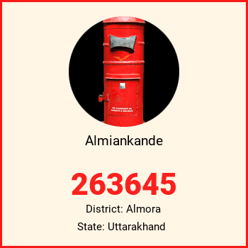 Almiankande pin code, district Almora in Uttarakhand