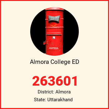 Almora College ED pin code, district Almora in Uttarakhand