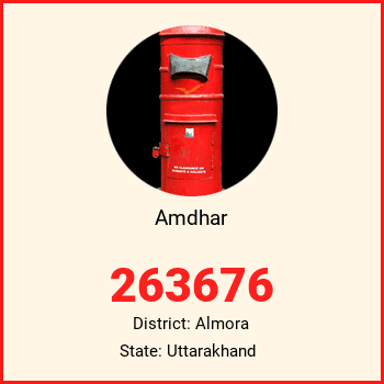 Amdhar pin code, district Almora in Uttarakhand