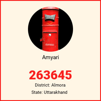 Amyari pin code, district Almora in Uttarakhand