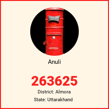 Anuli pin code, district Almora in Uttarakhand