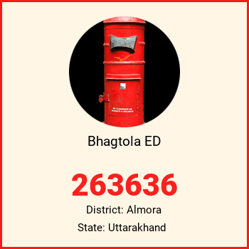 Bhagtola ED pin code, district Almora in Uttarakhand