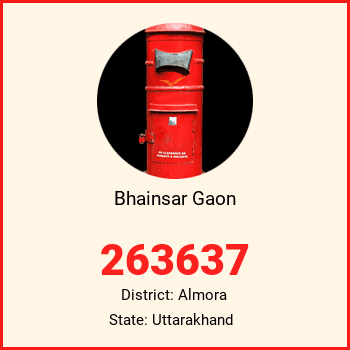 Bhainsar Gaon pin code, district Almora in Uttarakhand