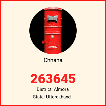 Chhana pin code, district Almora in Uttarakhand