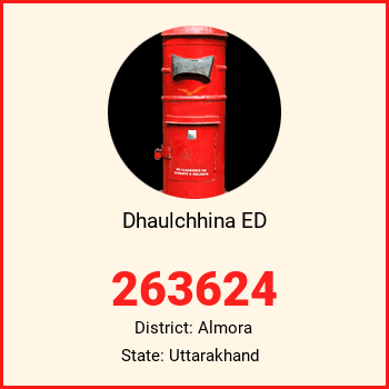 Dhaulchhina ED pin code, district Almora in Uttarakhand
