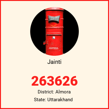 Jainti pin code, district Almora in Uttarakhand