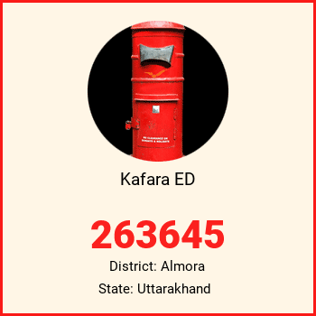 Kafara ED pin code, district Almora in Uttarakhand