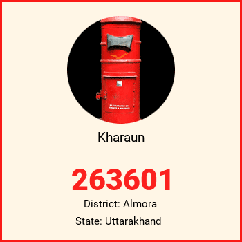 Kharaun pin code, district Almora in Uttarakhand