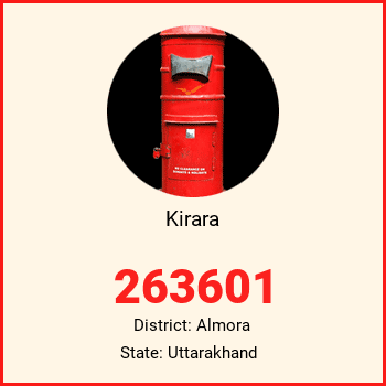 Kirara pin code, district Almora in Uttarakhand
