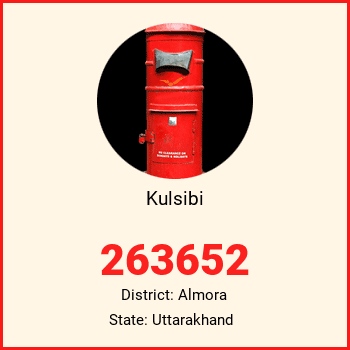 Kulsibi pin code, district Almora in Uttarakhand