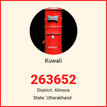Kuwali pin code, district Almora in Uttarakhand