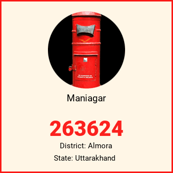 Maniagar pin code, district Almora in Uttarakhand