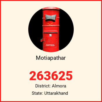 Motiapathar pin code, district Almora in Uttarakhand