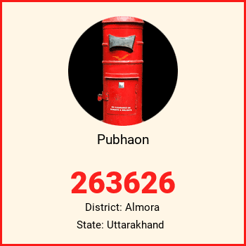 Pubhaon pin code, district Almora in Uttarakhand