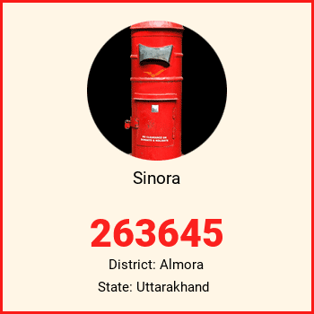 Sinora pin code, district Almora in Uttarakhand