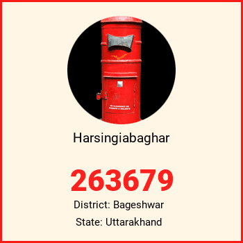 Harsingiabaghar pin code, district Bageshwar in Uttarakhand