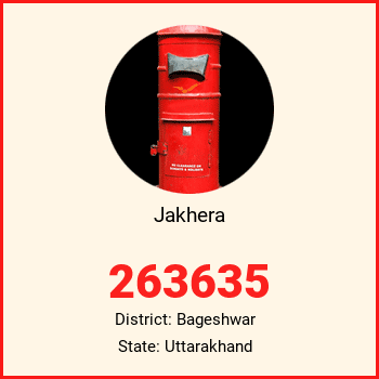Jakhera pin code, district Bageshwar in Uttarakhand