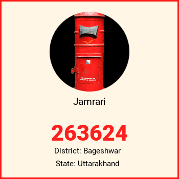 Jamrari pin code, district Bageshwar in Uttarakhand