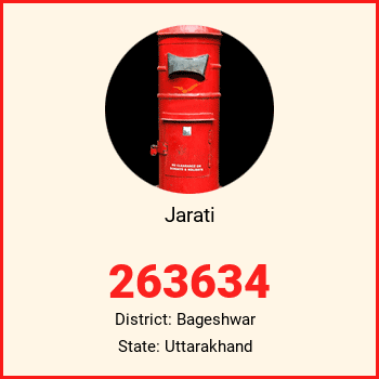 Jarati pin code, district Bageshwar in Uttarakhand