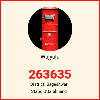 Wajyula pin code, district Bageshwar in Uttarakhand
