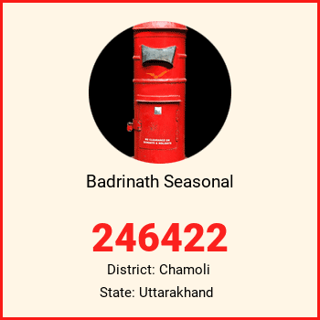 Badrinath Seasonal pin code, district Chamoli in Uttarakhand