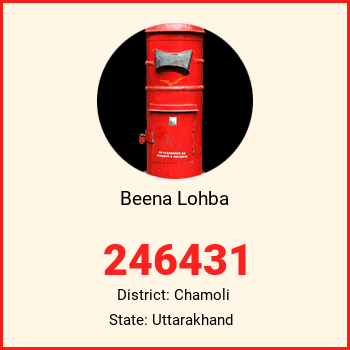 Beena Lohba pin code, district Chamoli in Uttarakhand