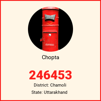 Chopta pin code, district Chamoli in Uttarakhand