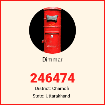 Dimmar pin code, district Chamoli in Uttarakhand