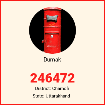 Dumak pin code, district Chamoli in Uttarakhand