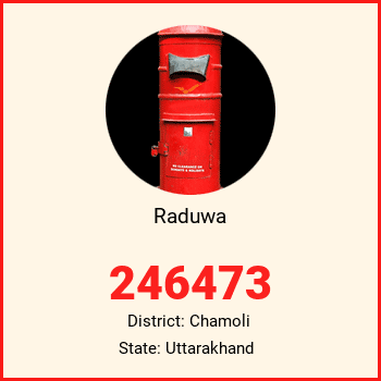 Raduwa pin code, district Chamoli in Uttarakhand
