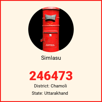 Simlasu pin code, district Chamoli in Uttarakhand