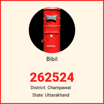 Bibil pin code, district Champawat in Uttarakhand