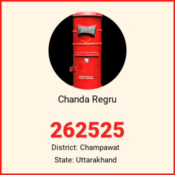 Chanda Regru pin code, district Champawat in Uttarakhand