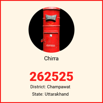 Chirra pin code, district Champawat in Uttarakhand