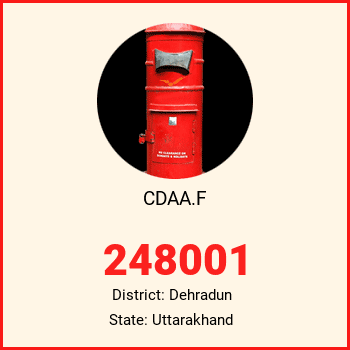 CDAA.F pin code, district Dehradun in Uttarakhand