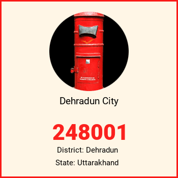 Dehradun City pin code, district Dehradun in Uttarakhand