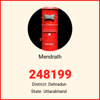 Mendrath pin code, district Dehradun in Uttarakhand