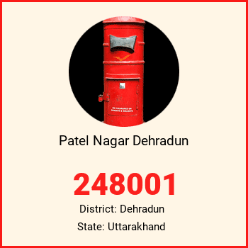 Patel Nagar Dehradun pin code, district Dehradun in Uttarakhand