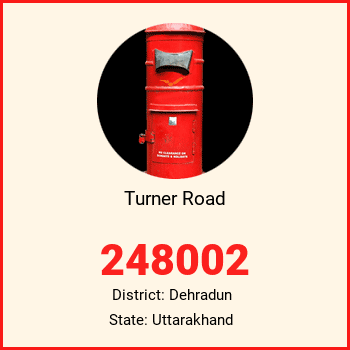 Turner Road pin code, district Dehradun in Uttarakhand