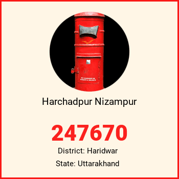Harchadpur Nizampur pin code, district Haridwar in Uttarakhand