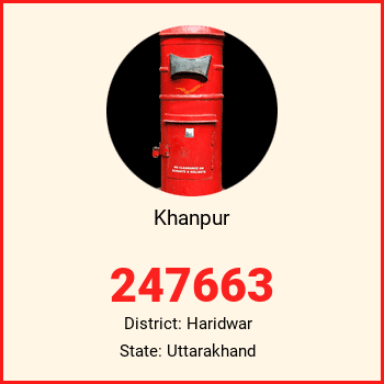 Khanpur pin code, district Haridwar in Uttarakhand