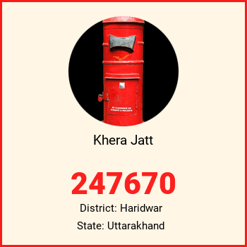 Khera Jatt pin code, district Haridwar in Uttarakhand