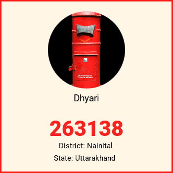 Dhyari pin code, district Nainital in Uttarakhand