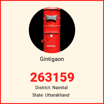 Gintigaon pin code, district Nainital in Uttarakhand