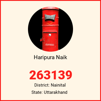 Haripura Naik pin code, district Nainital in Uttarakhand