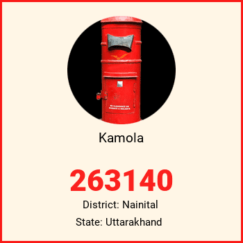 Kamola pin code, district Nainital in Uttarakhand