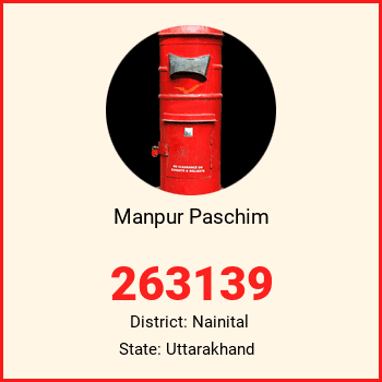 Manpur Paschim pin code, district Nainital in Uttarakhand