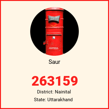 Saur pin code, district Nainital in Uttarakhand