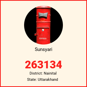 Sunsyari pin code, district Nainital in Uttarakhand